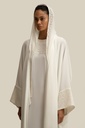 Earth Woven White Abaya