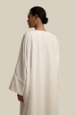 Earth Woven White Abaya