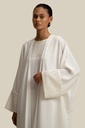 Earth Woven White Abaya