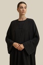 Earth Woven Black Abaya