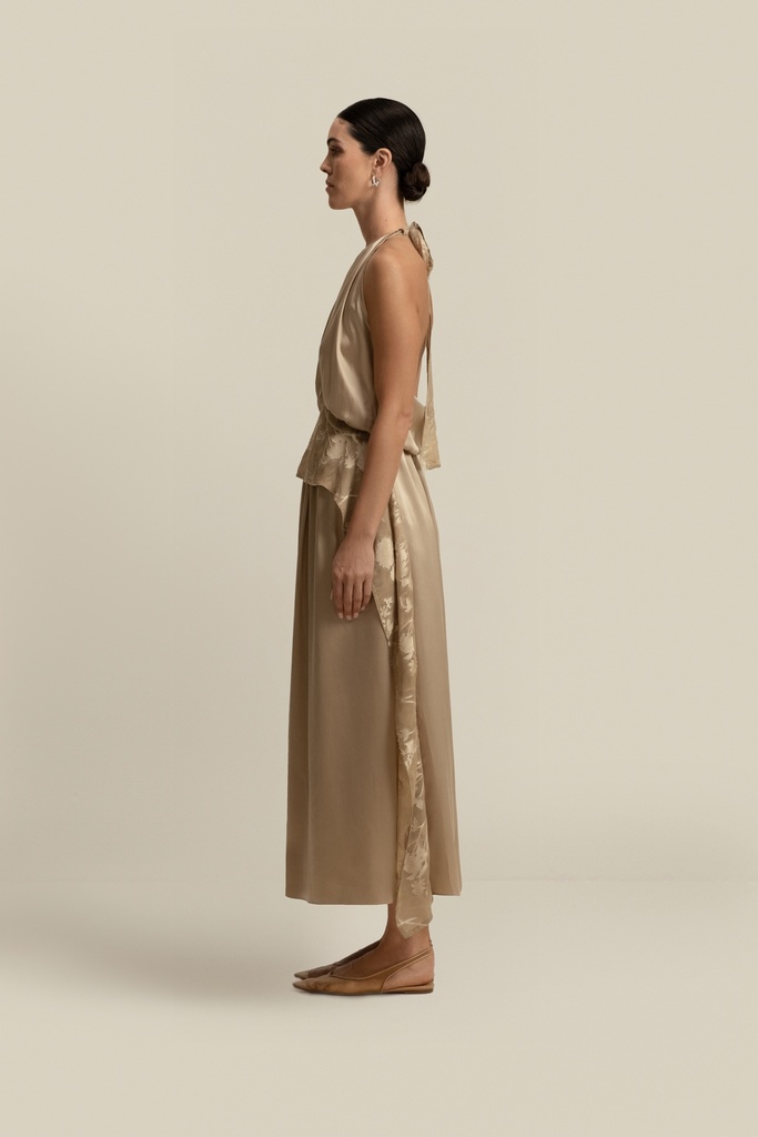 Soft Petal Sand Dress