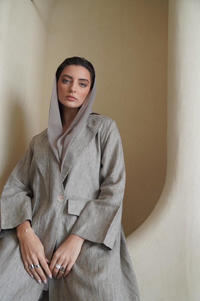 Signature Linen Jacket Beige