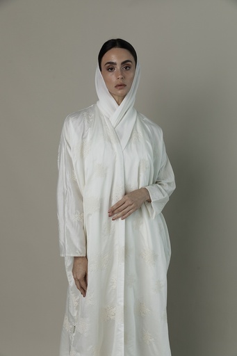 Blossom embroidered abaya