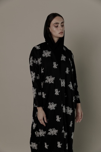 Blossom embroidered Abaya